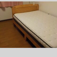 シングルベッド　マットレス付き