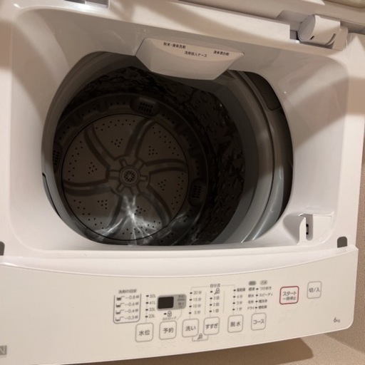 ニトリ　洗濯機　2021年製造　6kg