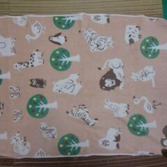 動物の絵のブランケット　３点