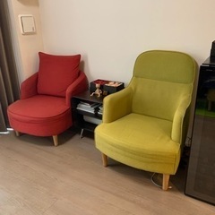 1人用ソファ2脚セット3,000円でお譲りします。