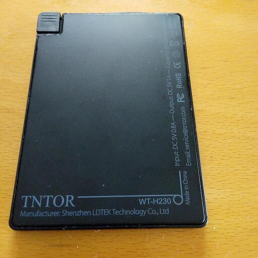 TNTOR WT-H230　ライトニング対応世界最小バッテリー