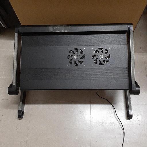 ノートパソコンスタンド　ノートPCスタンド　冷却ファン付　パソコンデスク　パソコン台