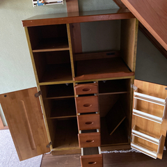 木製レンジラック　カントリー風　キッチンラックの画像