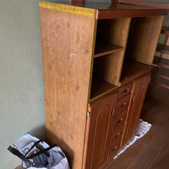 木製レンジラック　カントリー風　キッチンラックの画像