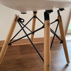 【無料】イームズ風ダイニングチェア  ホワイトの画像