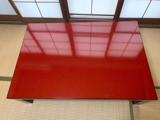 ⭐️高級家具⭐️　森繁オリーブ印　漆塗り座卓　アンティーク家具