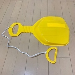 【美品】子供用そり　イエローの画像