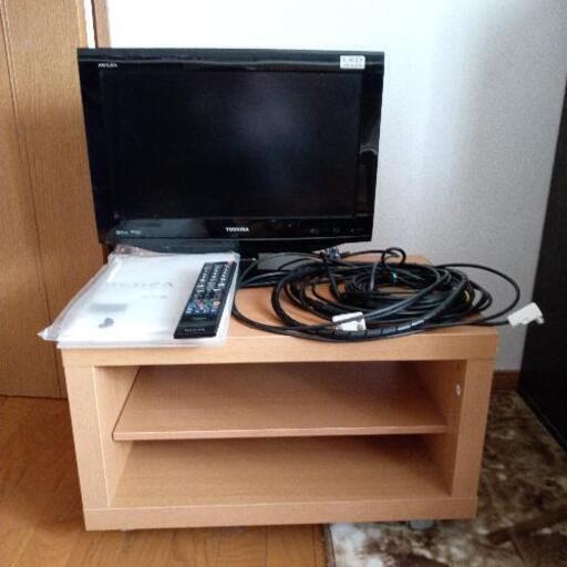 終了　TOSHIBA 液晶カラーテレビ\u0026テレビ台