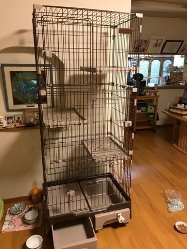 猫ゲージ　３段