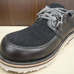 長期保管品 BELLY BUTTON ベリーボタン メンズシューズ 24cm ブラック 紐靴 ムートンカバー付き 冬 男性用 苫小牧西店の画像