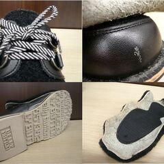 長期保管品 BELLY BUTTON ベリーボタン メンズシューズ 24cm ブラック 紐靴 ムートンカバー付き 冬 男性用 苫小牧西店の画像