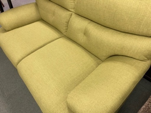 【☘️グリーン?使用期間わずか3ヶ月‼️】2人掛け ソファ
