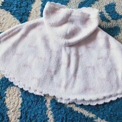 TOCCA BAMBINI トッカ バンビーニ　ポンチョ　ケープ　ホワイトの画像