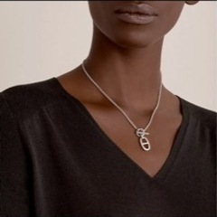 HERMES エルメス シェーヌダンクル ネックレスの画像
