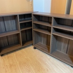 棚　キャスター付き　本棚　収納　2つセット