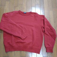 【M&L2着セットで！】UNIQLO ユニクロ　トレーナー M/L 赤(エンジ色)の画像