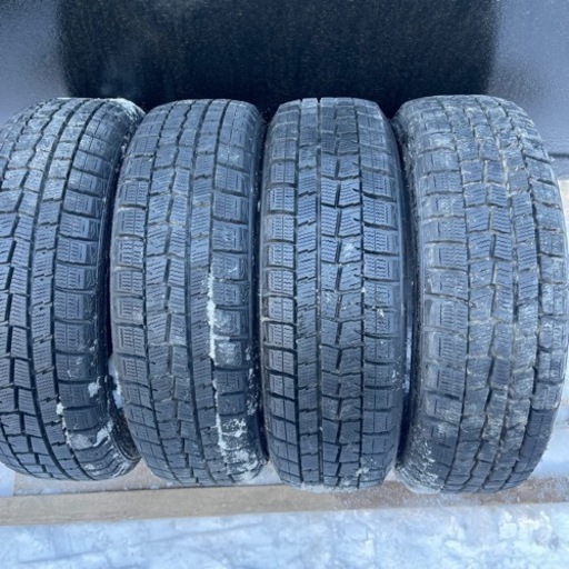 バリ山　DUNLOP ダンロップ　WM01 165/55R15 スタッドレス  タイヤ　2016年製　4本セット