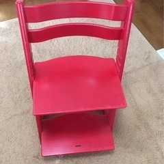 ※引取り先決まりました■ストッケ◆トリップトラップ チェア レッドの画像