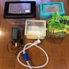 小魚、昆虫、ハムスターの飼育ケース