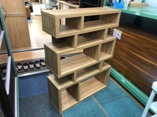 【リサイクルサービス八光　田上店　配達・設置OK】佐藤産業 LIKE オープンシェルフ 5段 幅120cm 奥行30cm 高さ120c