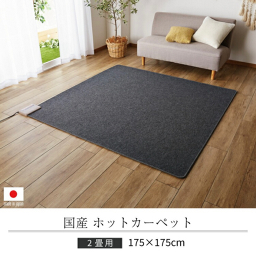 決まりました。日本製　美品　ホットカーペット　2畳用