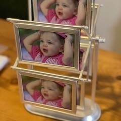 引取限定　回転フォトフレーム　無料