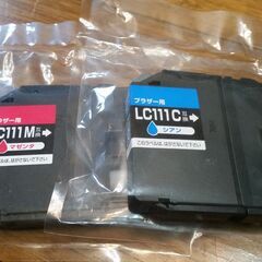 ブラザー brother 互換インク LC111C と LC111M 2個セットの画像