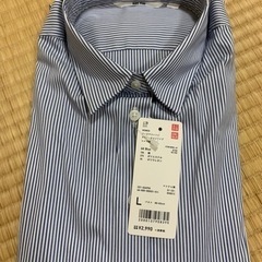 【新品】UNIQLO スーピマコットンストレッチストライプシャツ長袖3枚の画像