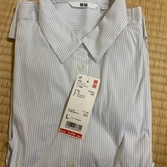 【新品】UNIQLO スーピマコットンストレッチストライプシャツ長袖3枚の画像