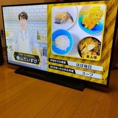 液晶テレビ40インチ　アンテナケーブル付き