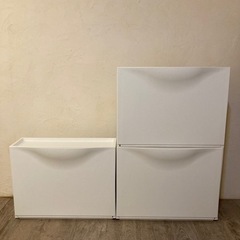 【お引取決定】3つセット★イケア　トローネス はホワイトの画像