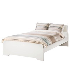 【無料】IKEAベッドフレームのみ:セミダブル　ASKVOLL ...