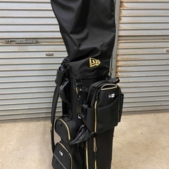 ほぼ新品！NEWERA キャディーバッグ 黒 × 金 