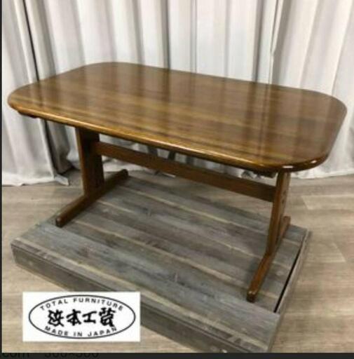 【値下げ】アンティークダイニングセット 椅子4脚付