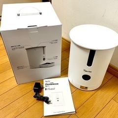 ＊美品TakeOne＊ テイクワン 見守りカメラ付きペット自動給餌機 Take-One P1 ホワイト