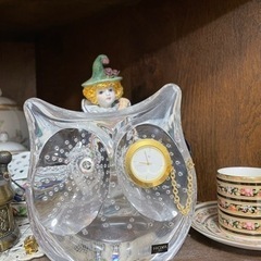 フクロウ　梟　HOYA ガラス　クリスタル