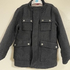 売り切り 美品 GAPキッズ ジャケット Gジャン 130 グレ...