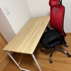 テーブル、回転椅子セット 美品 在宅勤務など！