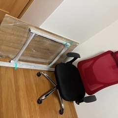 テーブル、回転椅子セット 美品 在宅勤務など！の画像