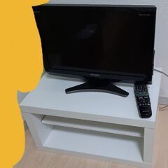 【1500円！】液晶テレビ、純正リモコン、テレビ台【三点セット】