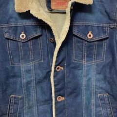 新品　B88ジージャンデニムジャケットボアワークジャケットボアジャケット Mの画像