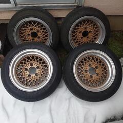 希少 深リムメッシュホイール 114.3 5穴 14インチ
