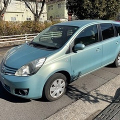 車検付き！日産ノート4WDお安くどうぞ！タイヤはブリヂストンバリ山