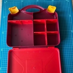 レゴ　ケースのみ　LEGO 収納　片付け　赤の画像