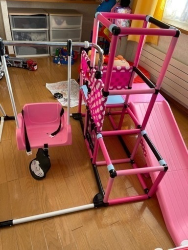 ミニーちゃん　ブランコ付きジャングルジム