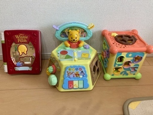 プーさん　知育おもちゃ2点　toyroyal 型はめパズル