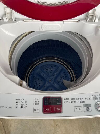 ☆無料で配送及び設置いたします☆シャープ 洗濯機 5.5キロ ES-G55NC 