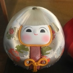 姫だるま　ショーケース入り　置物　飾り物　お人形　縁起物　伝統工芸品の画像