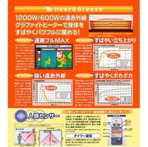 半額以下】R4.1購入グラファイトヒーター