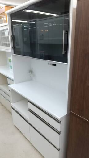 ?大川家具?クラフトコガ レンジボード キッチンボード カップボード 食器棚　